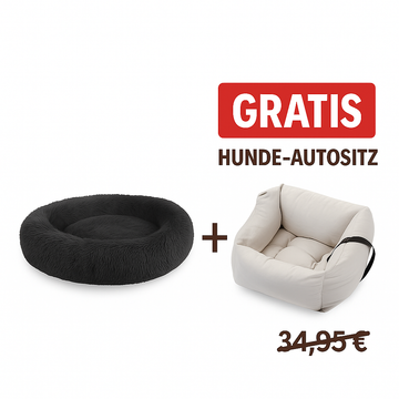 Dark Gray | Cuddly soft dog bed including washable cover - Made in Germany